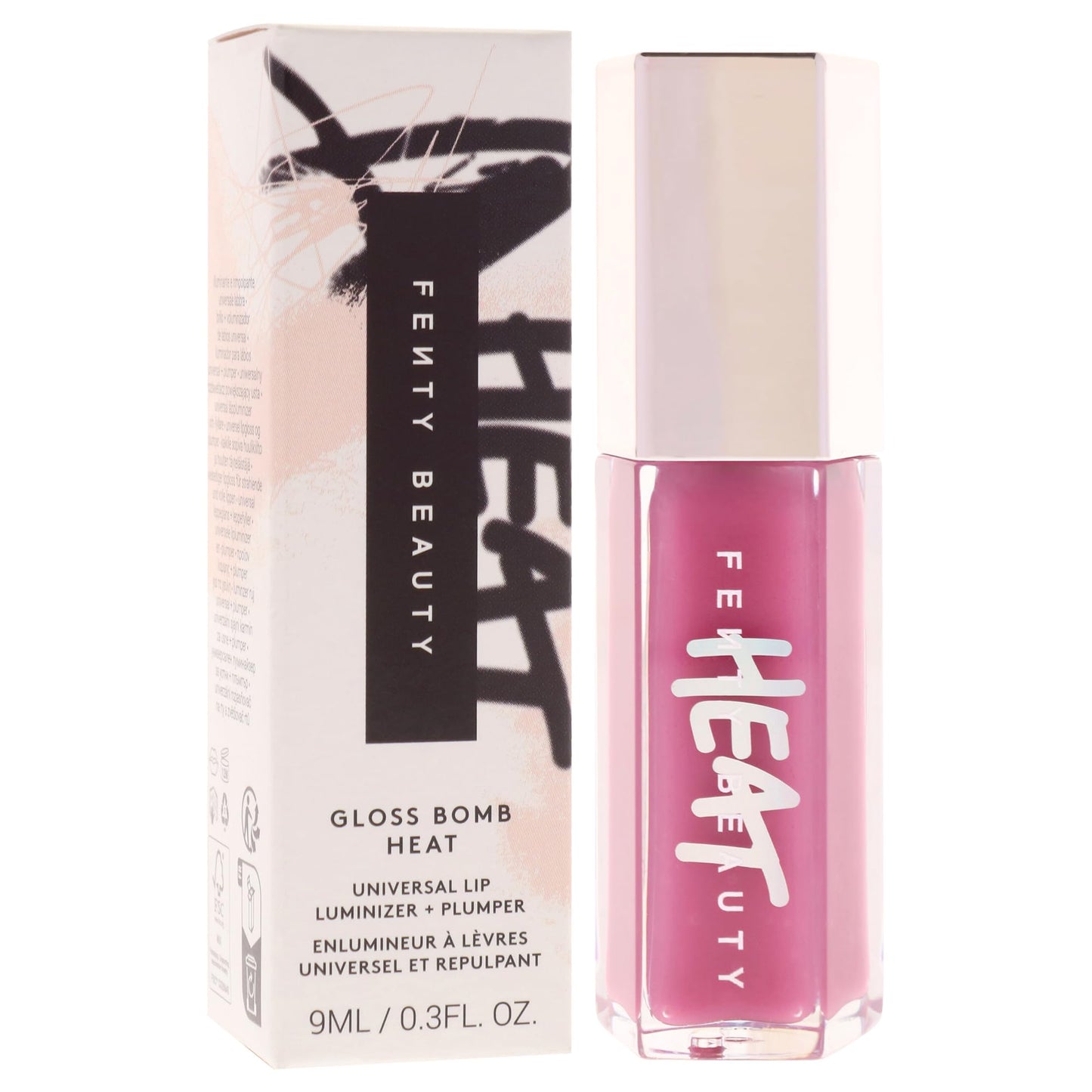 Gloss Bomb Heat Universal Lip Luminizer Plus Plumper - 06 Lavender Savage by Fenty Beauty for Women - 0.3 oz Lip Gloss Beauty & Personal Care FENTY BEAUTY