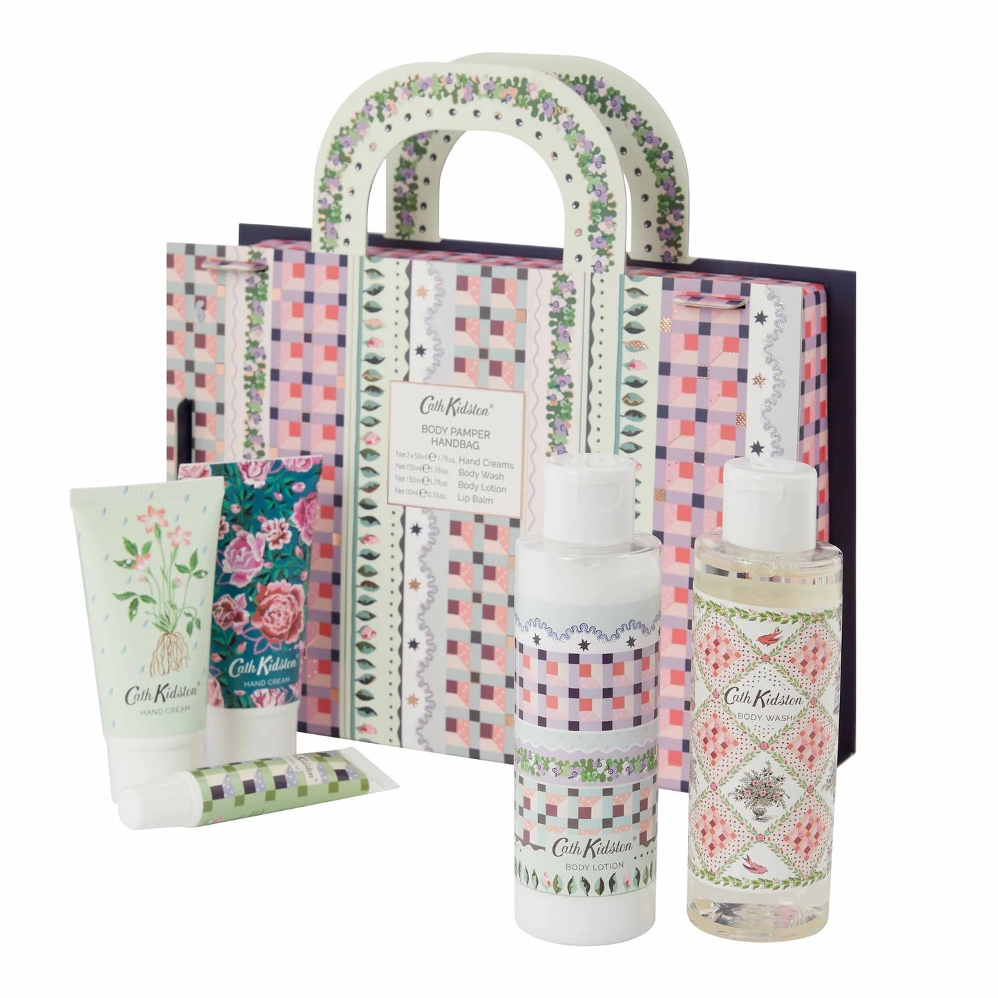 Cath Kidston Roots & Raindrops Body Pamper Hamper Handbag Gift Set Beauty and Personal Care Heathcote & Ivory