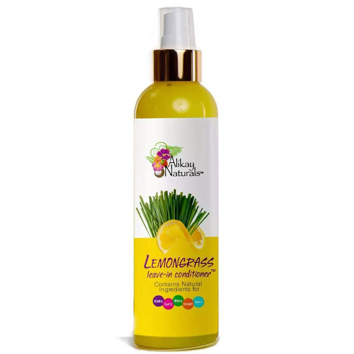 Alikay Naturals Lemongrass Leave In Conditioner, 8 oz