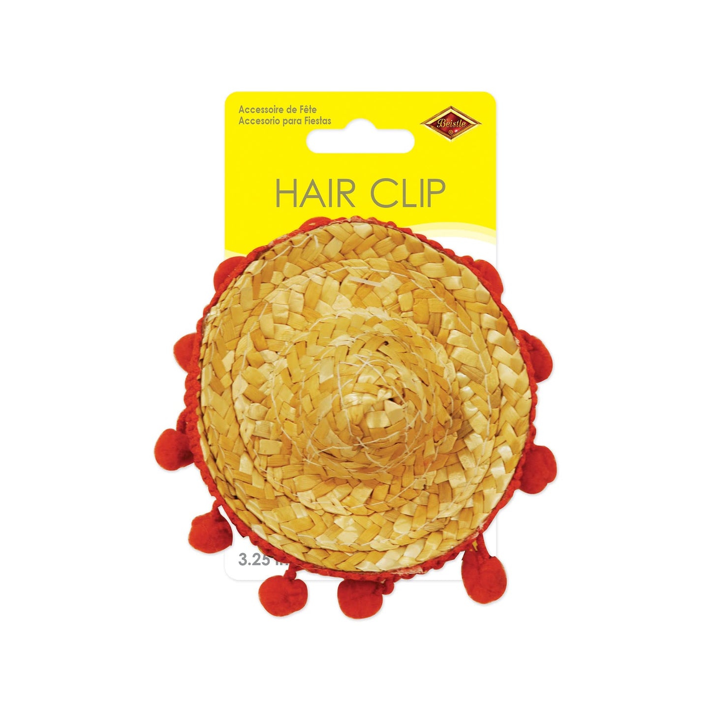 Sombrero Hair Clip Party Accessory (1 count) (1/Pkg) Beauty & Personal Care Beistle