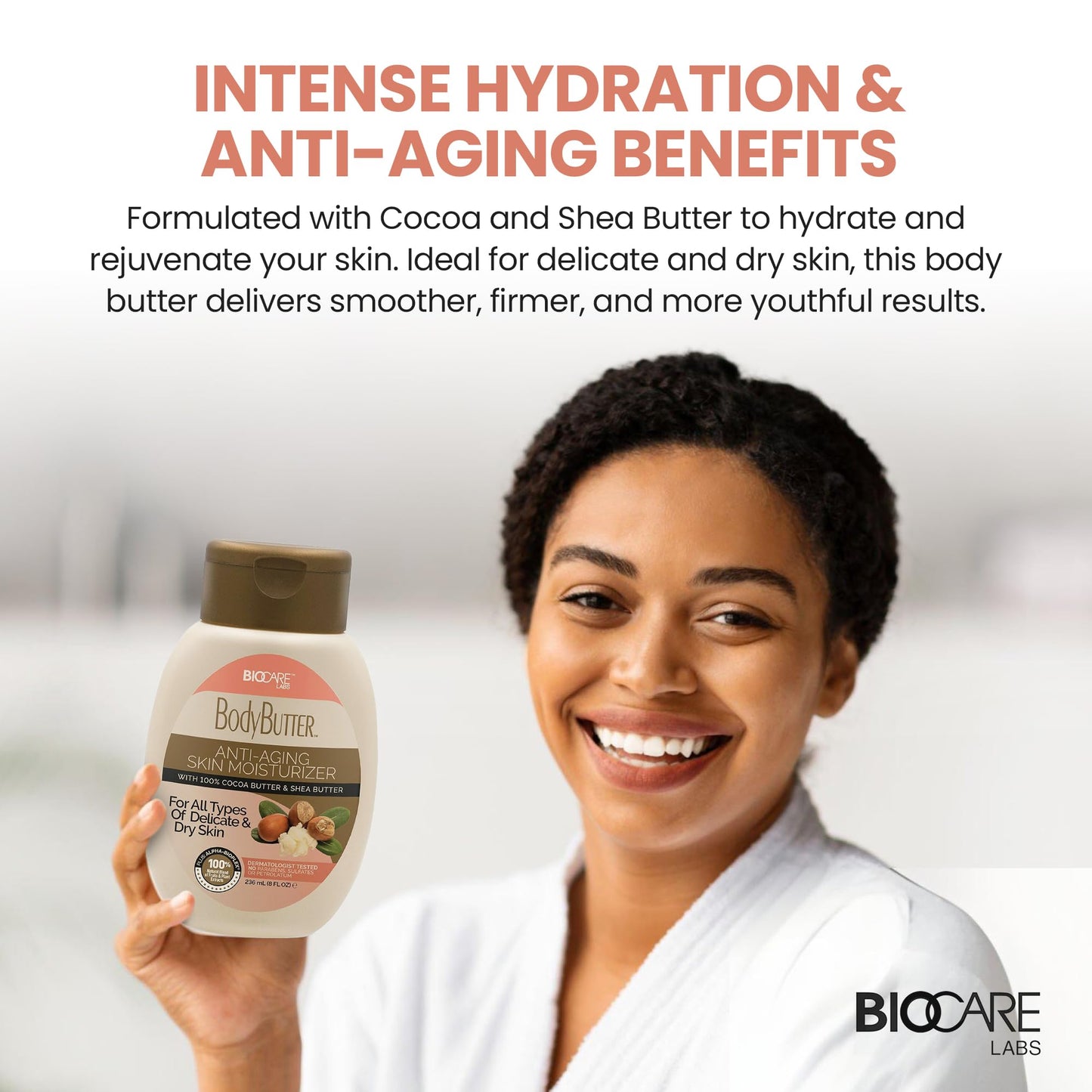 Biocare Body Butter with Cocoa Butter & Shea Butter, 8 fl oz Beauty & Personal Care Biocare