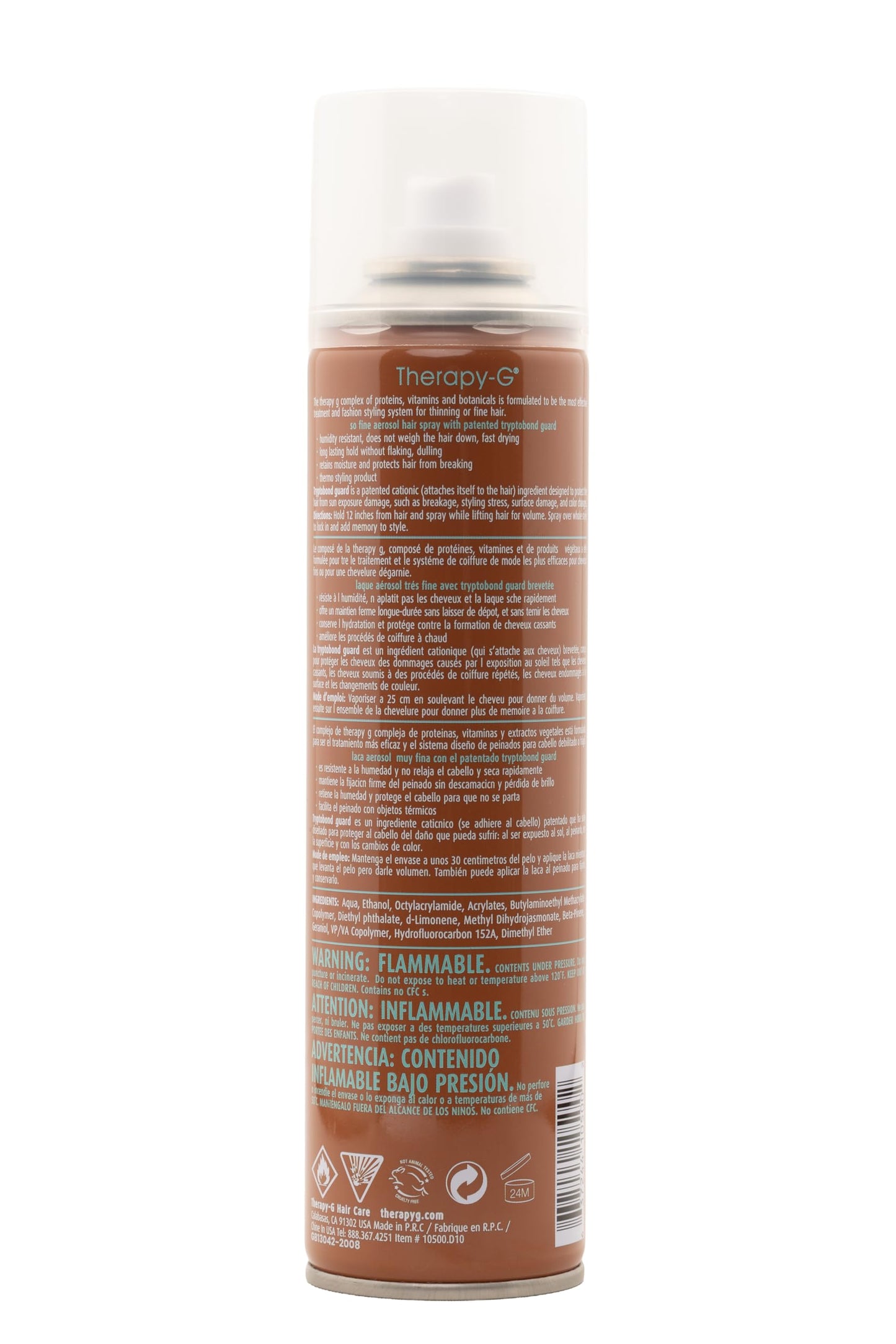 Therapy-G So Fine Aerosol Hair Spray 300ml 8.95 oz 254g Beauty & Personal Care Therapy-G