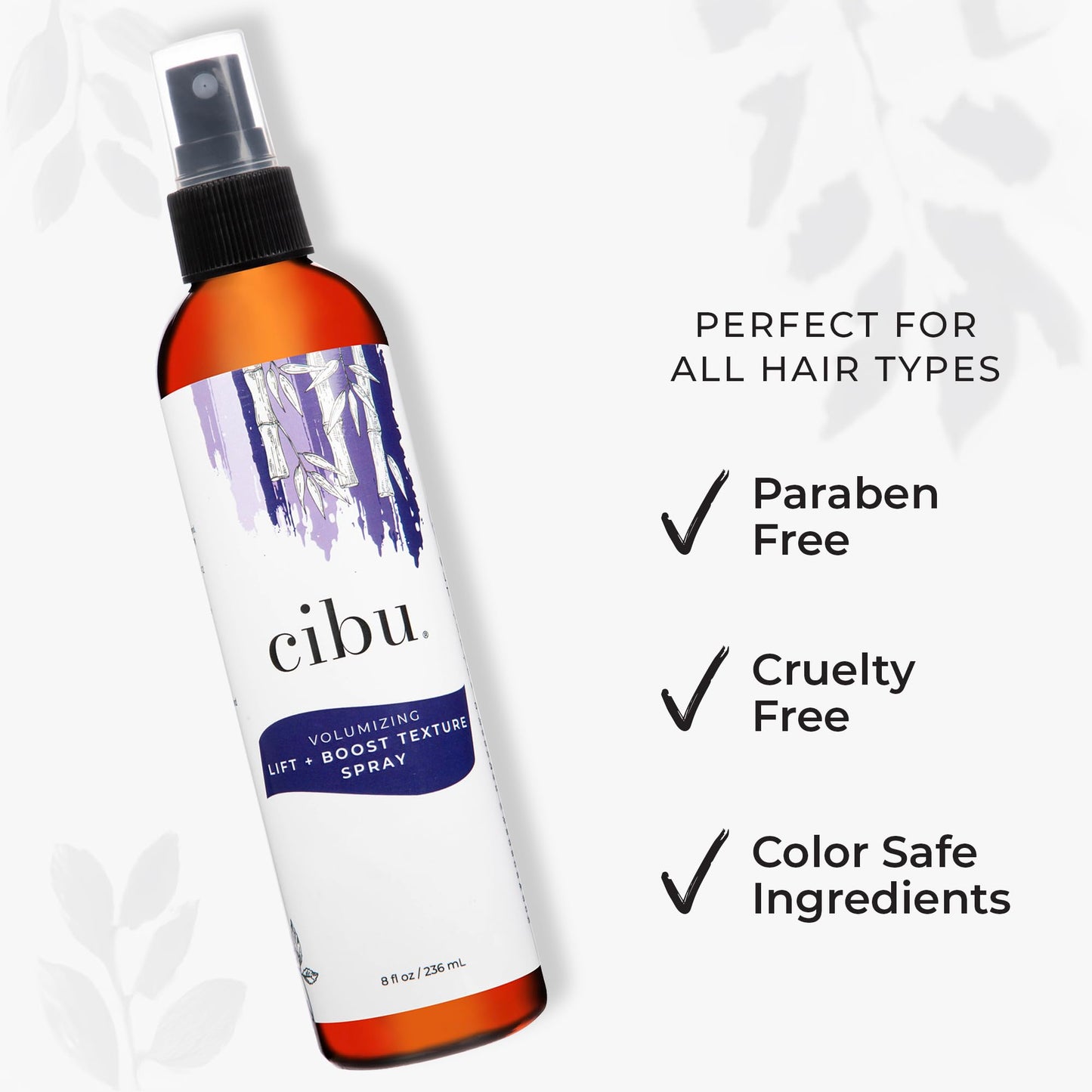 CIBU Volume Lift Texture Spray | Nutrient-Rich Volumizing Spray with Rice Soy Protein, Ginseng, Bamboo Extract & Natural Salts | 8oz Beauty & Personal Care CIBU