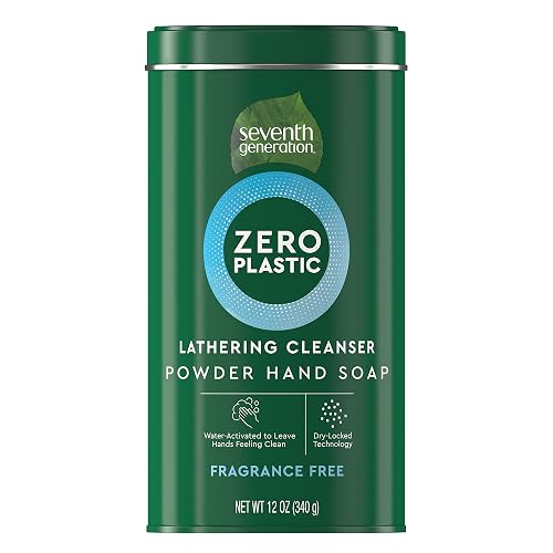 Seventh Generation Zero Plastic Powder Hand Soap, Fragrance Free, 12 oz Beauty & Personal Care Seventh Generation