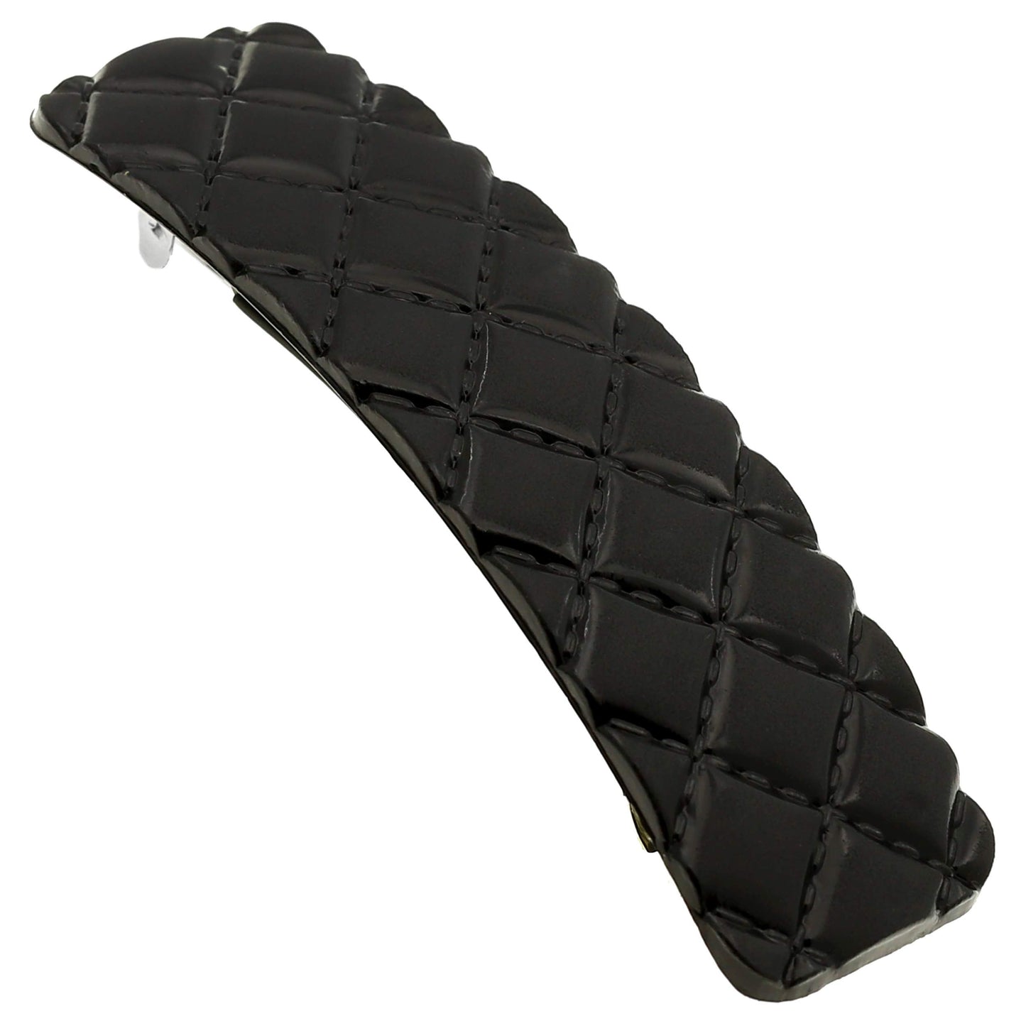 Camila Paris CP2650 French Hair Barrette Clip for Girls, Black, Rubberized Metal Closure Strong Hold Grip Hair Clips for Women, No Slip and Durable Beauty & Personal Care Camila