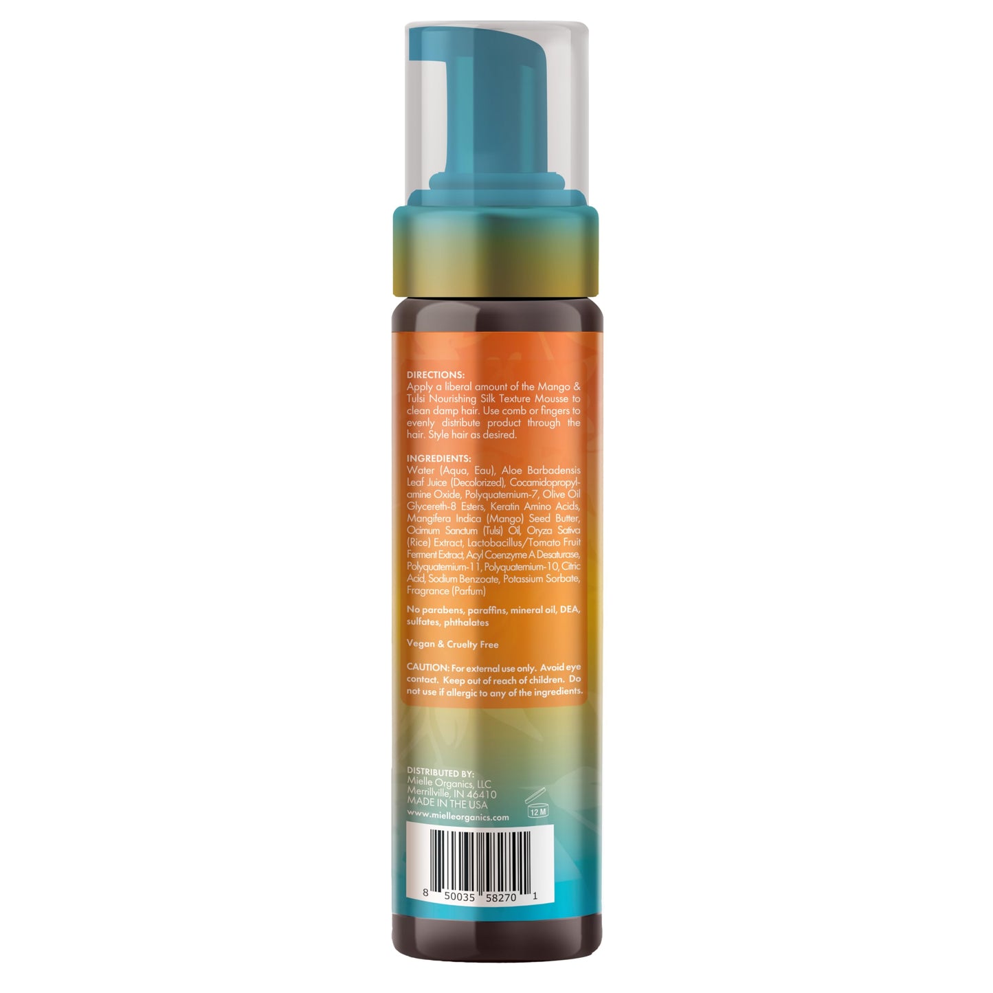 Mielle Organics Mango & Tulsi Hair Nourishing Silk Texture Mousse, 7.5 Ounce Beauty & Personal Care Mielle Organics