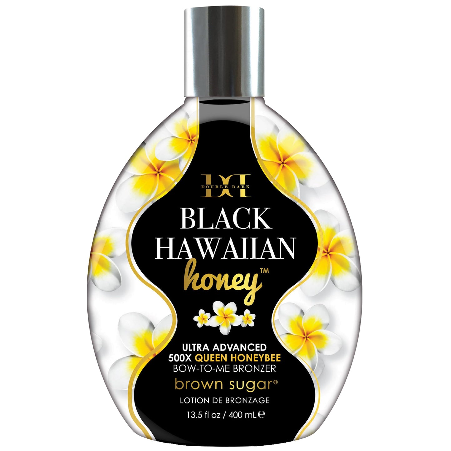 Brown Sugar Double Dark Black Hawaiian Honey Tanning Lotion, Ultra Advanced 500X Black Bronzer with Queen Honeybee Complex & Hawaiian Extracts, 13.5 Beauty & Personal Care Brown Sugar