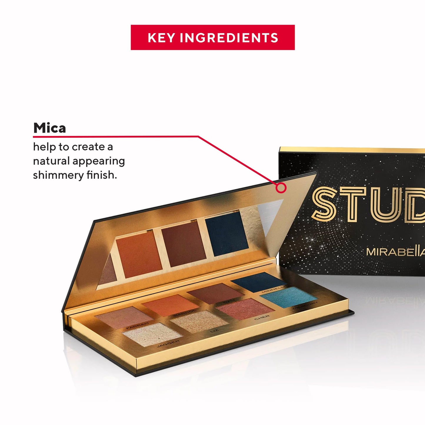 Mirabella Studio Makeup Eyeshadow Palette - Highly Pigmented Matte & Shimmer Shades. Long-Lasting - Professional-Grade Talc-Free, Gluten-Free… Beauty & Personal Care Mirabella