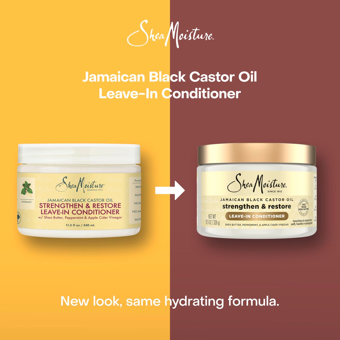 SheaMoisture Jamaican Black Castor Oil, Strengthen & Restore Leave-In Conditioner, 11.5 fl oz (340 ml) Beauty & Personal Care SheaMoisture