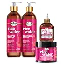 Difeel Rice Water Hair Care 4PC Shampoo & Conditioner Deep Treatment Set - Includes 33.8oz Shampoo, 33.8oz Conditioner, 12oz Hair Mask, 7.1oz Root Beauty & Personal Care Difeel