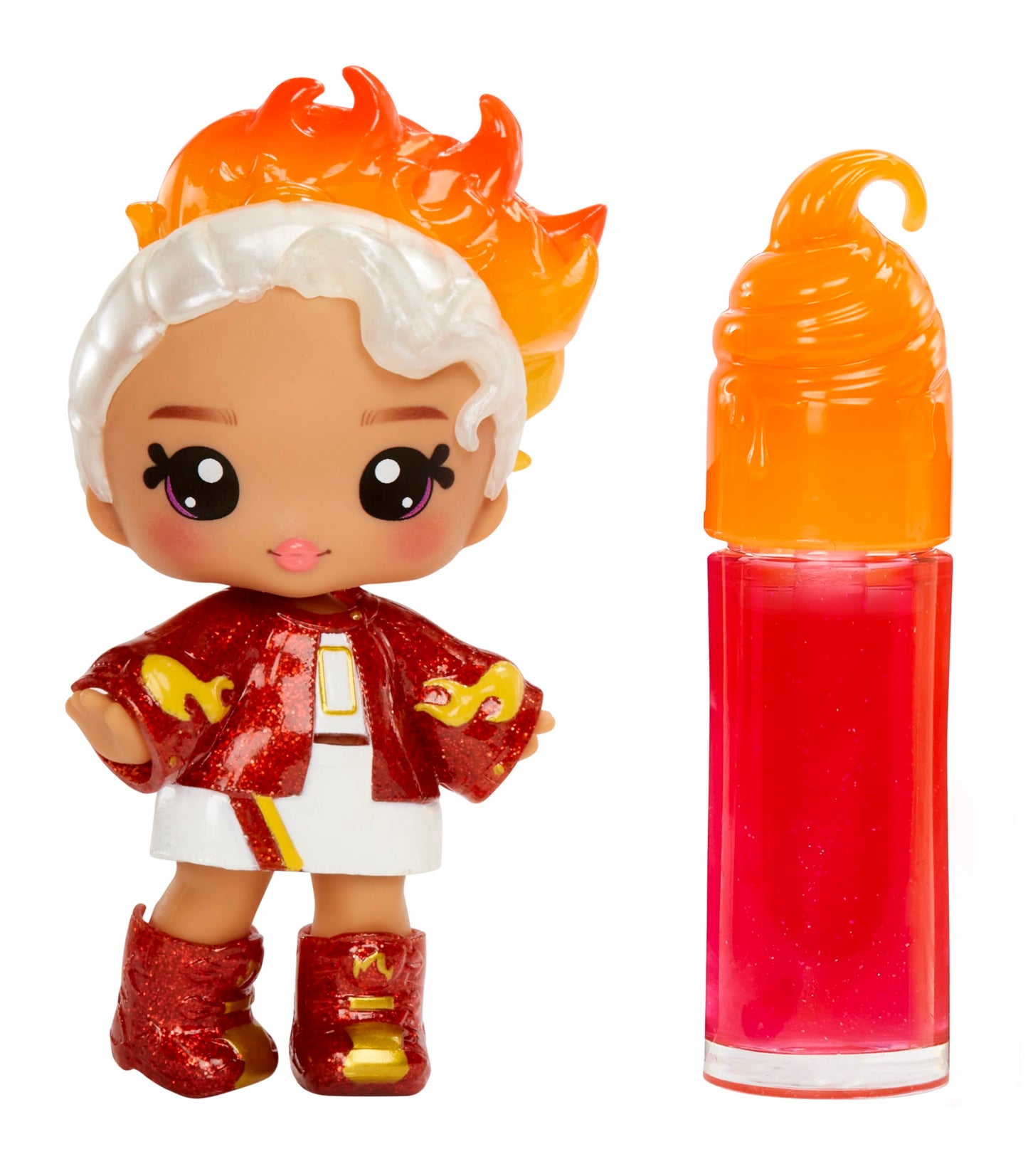 Yummiland Lip Gloss Doll - Amber Cinnamon, with DIY Lip Gloss Kit, Ages 4+ Beauty & Personal Care Yummiland