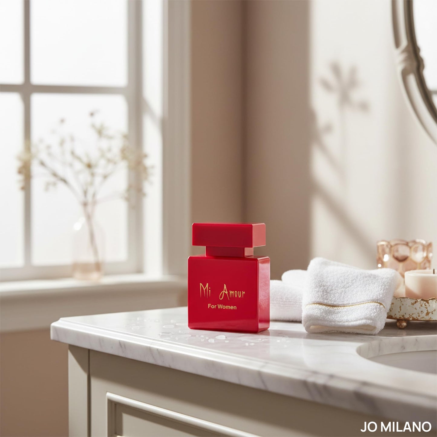 Jo Milano Paris Mi Amour Eau De Parfum Spray | 3.4 oz (100ml) | Vanilla, Rose, Floral, Fruity, Fresh Scent | Long Lasting Fragrance for Women Beauty & Personal Care Jo Milano