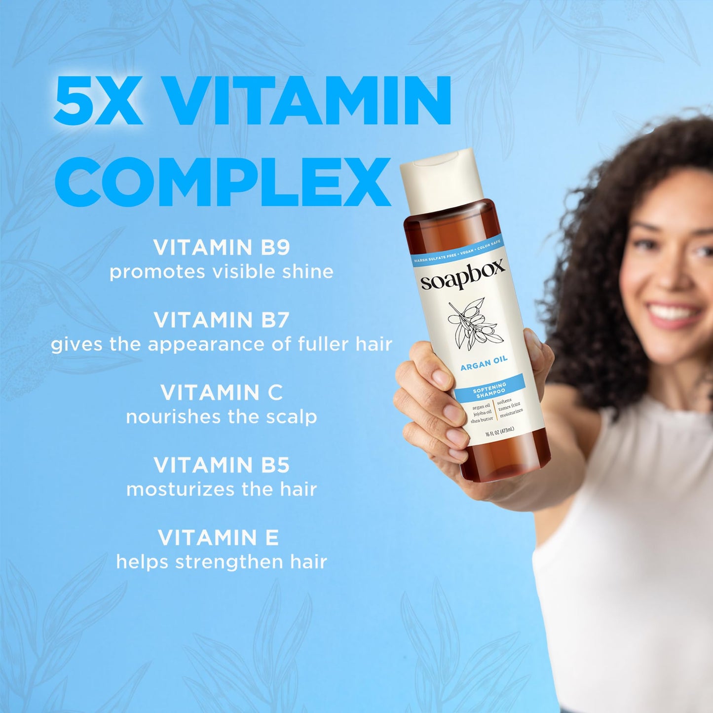 Soapbox Argan Oil & Vanilla Shampoo & Conditioner Set, Leaves Hair Smooth & Controls Frizz - Clean Ingredients Free of Harsh Chemicals, Sulfates Beauty & Personal Care Soapbox