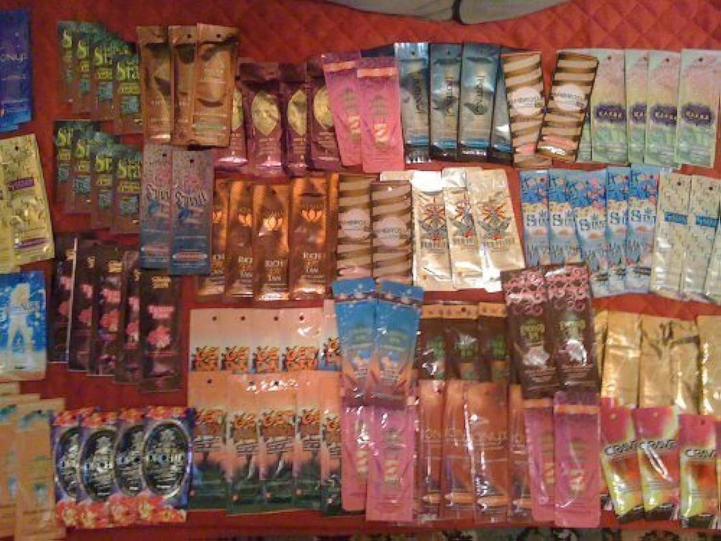 50 New Assorted Indoor Tanning Bed Lotion Packets Samples Packetes Beauty & Personal Care Supre