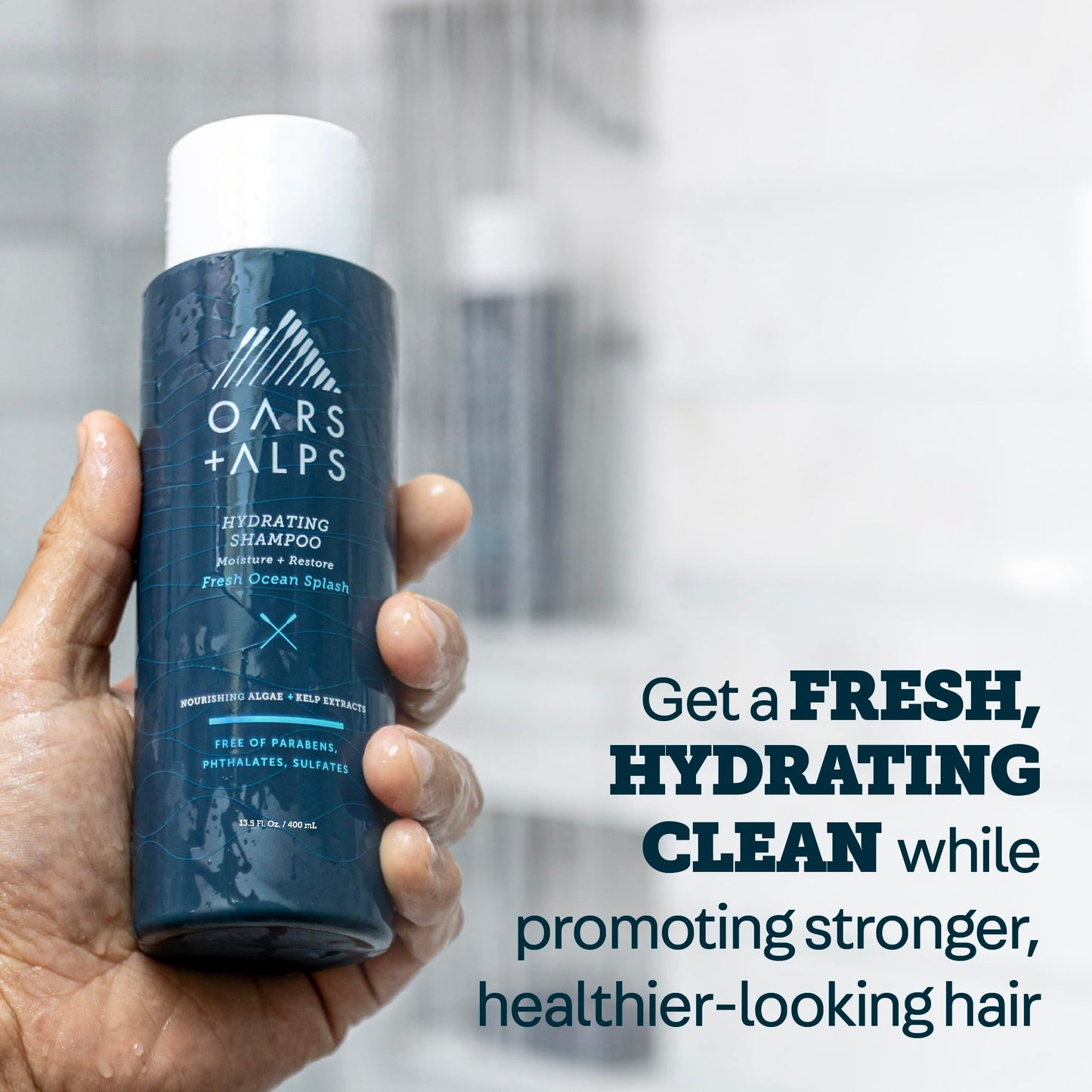 Oars + Alps Men's Sulfate Free Hair Shampoo and Conditioner Set for Men & Women, Infused with Kelp & Algae Extracts, Nourishing & Moisturizing Beauty & Personal Care Oars + Alps