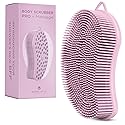 MainBasics Silicone Body Scrubber Dual-Sided Shower Loofah and Massaging Nodes (Pink, Massage) Beauty & Personal Care MainBasics