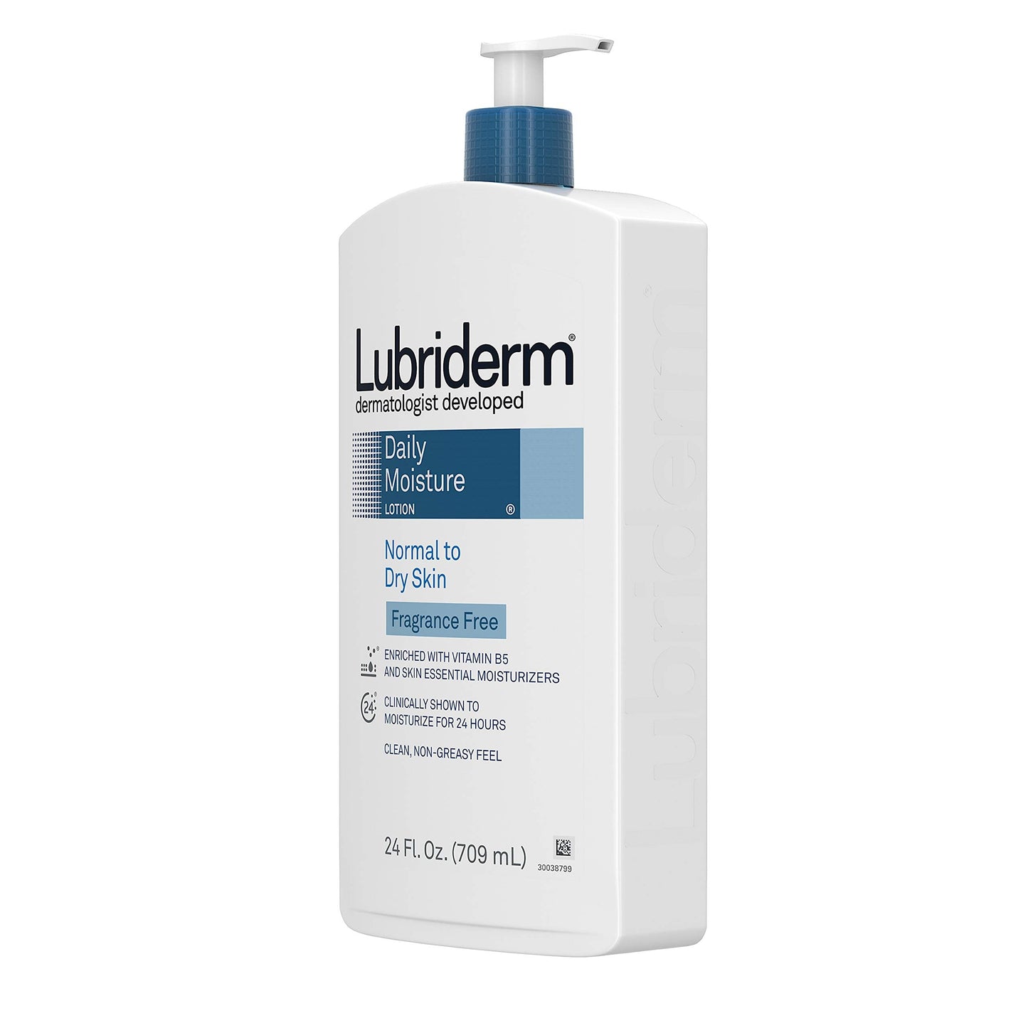 Lubriderm Daily Moisture Hydrating Unscented Body Lotion with Vitamin B5 for Normal to Dry Skin, Non-Greasy and Fragrance-Free Lotion. 24 fl. oz Beauty & Personal Care Lubriderm