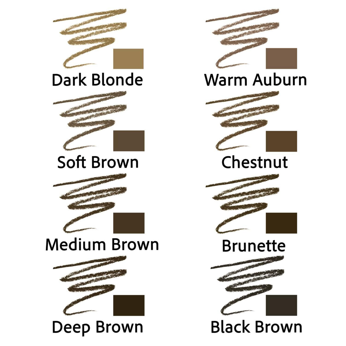 L.A. Girl Brow Bestie Auto Pencil W/Spoolie, Deep Brown GBP377