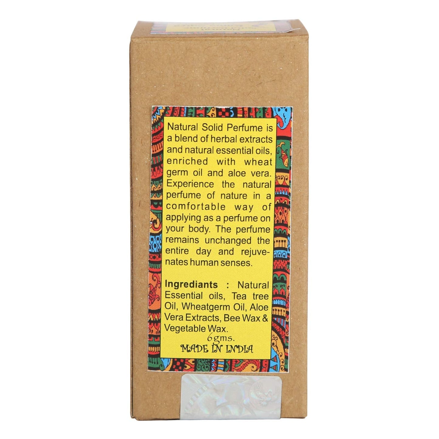 Lasa Aromatics Natural Solid Perfume Body Musk In Wooden Jar - 6 gm (Kamasutra) Beauty & Personal Care LASA AROMATICS