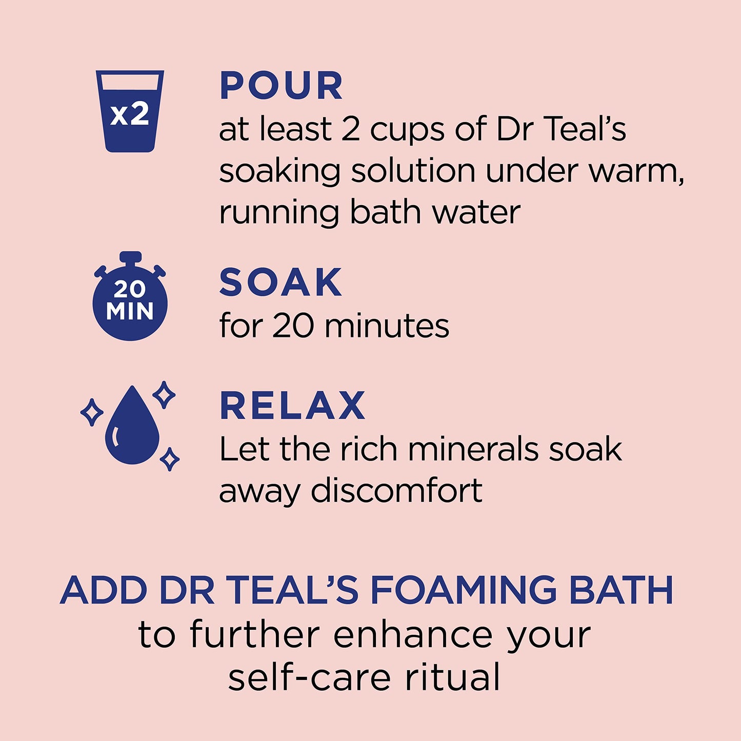 Dr Teal's Pure Epsom Salt Soak, Wellness Therapy with Rosemary & Mint, 3 lbs (Pack of 4) Beauty and Personal Care Dr Teal's