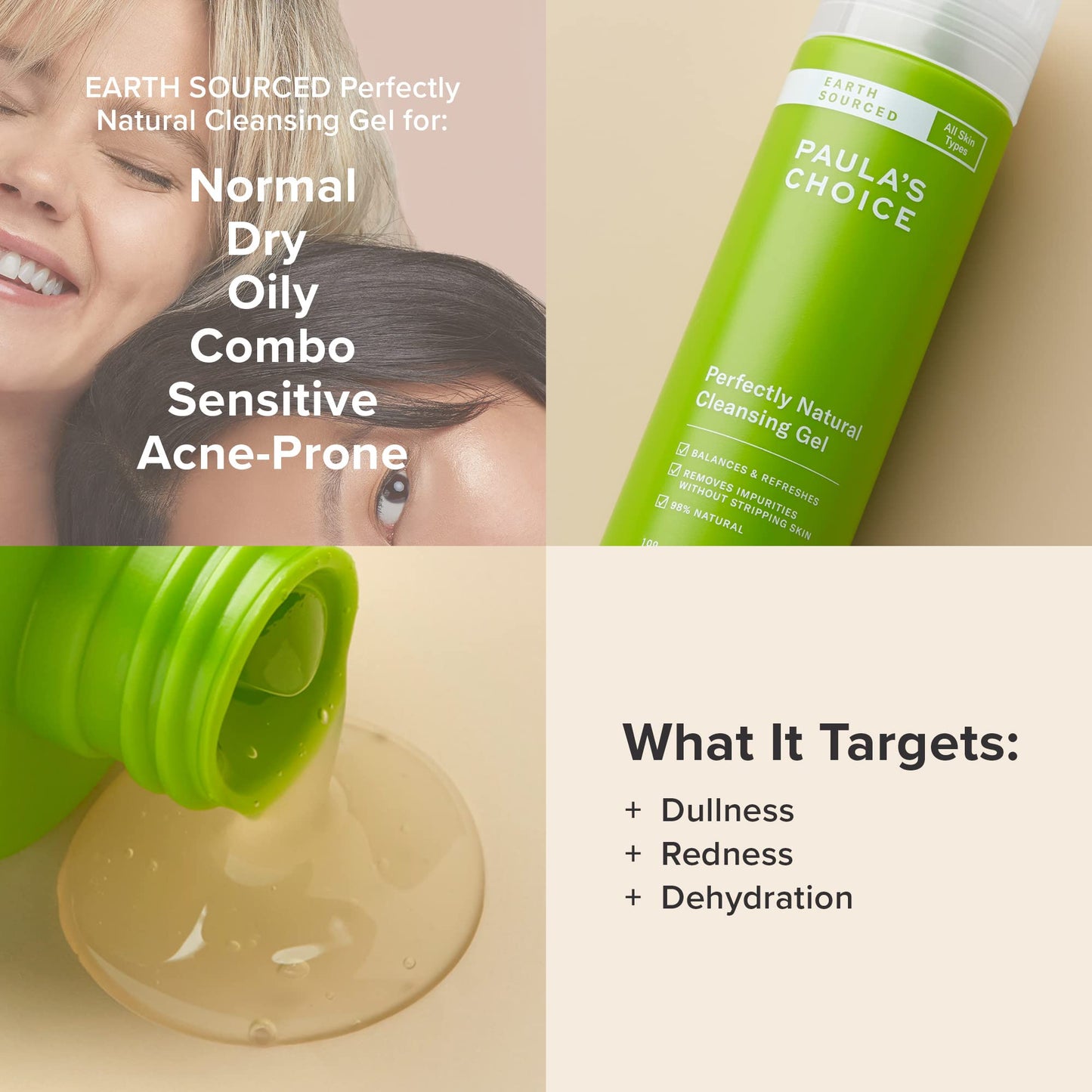 Paula's Choice EARTH SOURCED Perfectly Natural Gel Cleanser with Aloe, 98% Natural & Fragrance Free, 6.7 Ounce Beauty & Personal Care Paula's Choice