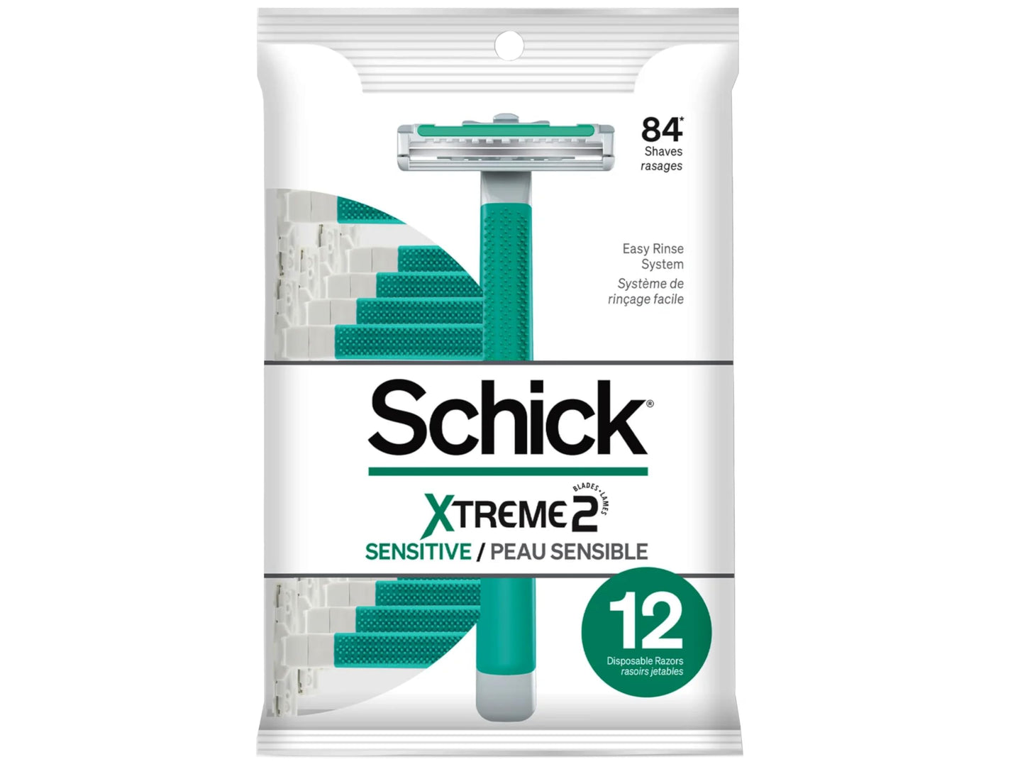 Schick ST2 for Men Sensitive Skin Disposable Razor - 12 ct - 2 pk Beauty and Personal Care Schick