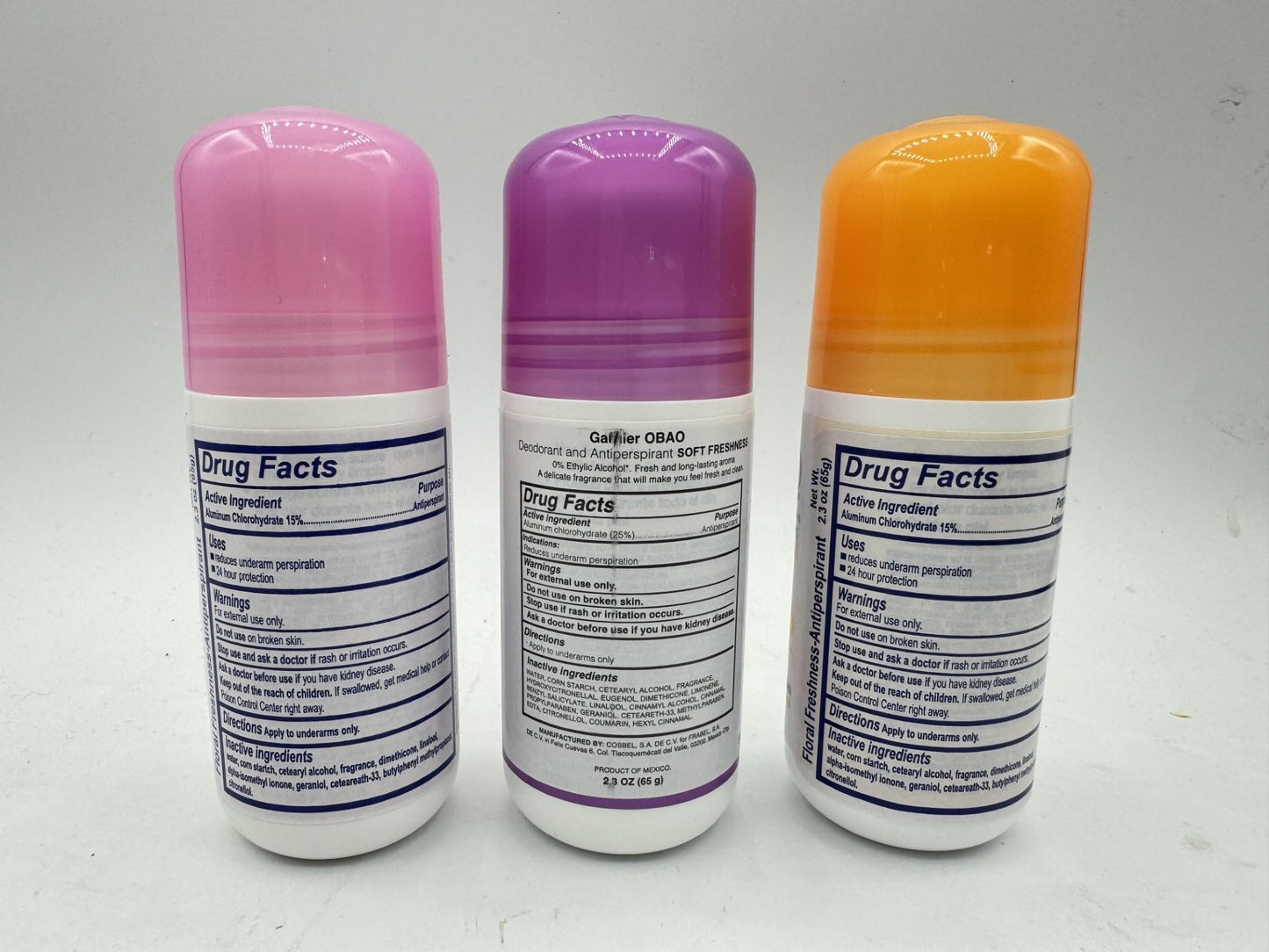 Obao Assorted Deodorant for Women - Pack of 3 Beauty and Personal Care Obao