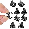 Haosie Mini Hair Clips Set - 100 Stylish Non-Slip Black Plastic Claw, Jaw Clips, Crown Claws and Clamps Hair Accessories for Girls and Women Beauty & Personal Care Haosie