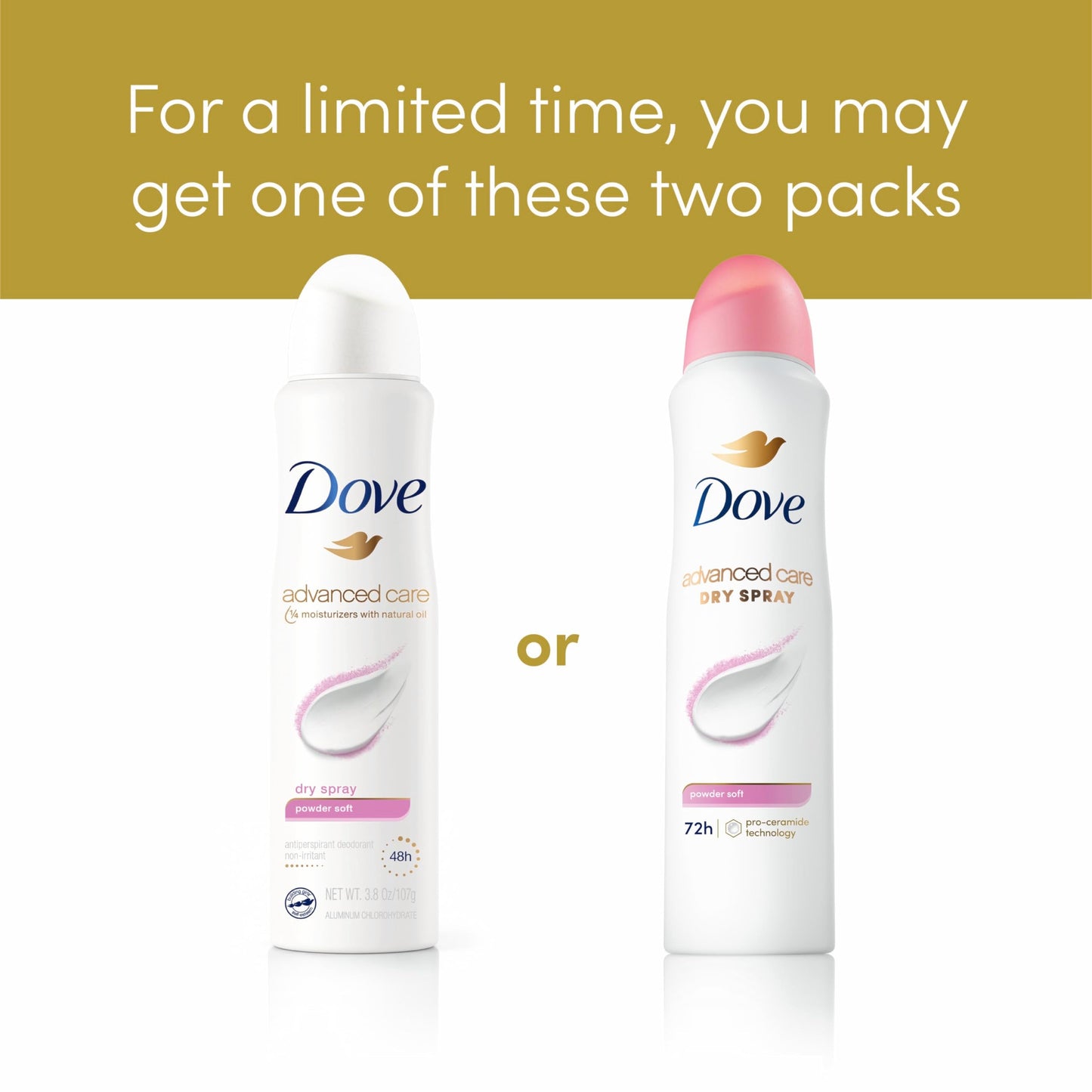 Dove Advanced Care Antiperspirant Deodorant Spray Powder Soft Pack of 12 to help skin barrier repair after shaving 72hour antiperspirant deodorant Beauty and Personal Care Dove