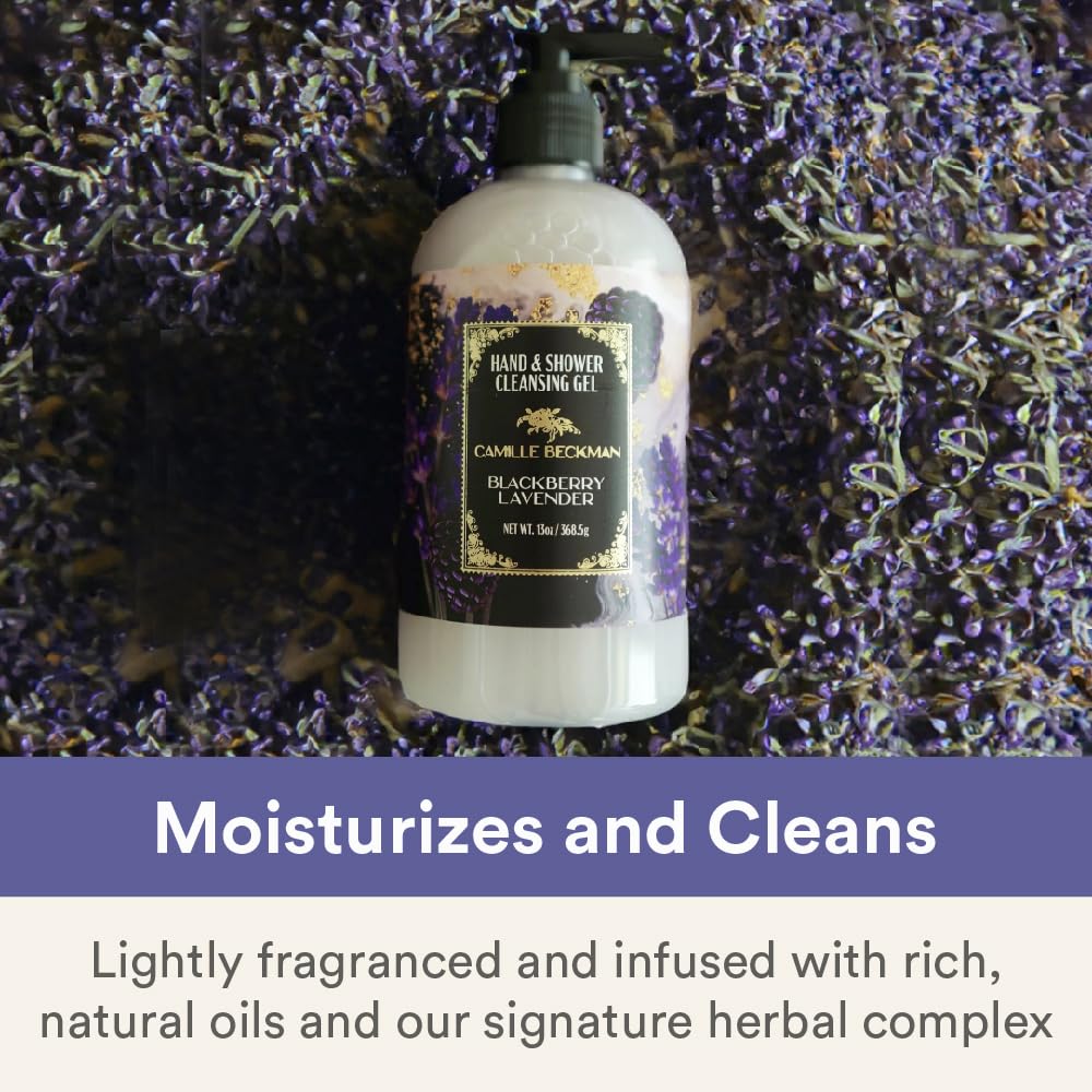 Camille Beckman Hand and Shower Cleansing Gel, Blackberry Lavender, 13 Ounce Beauty & Personal Care Camille Beckman