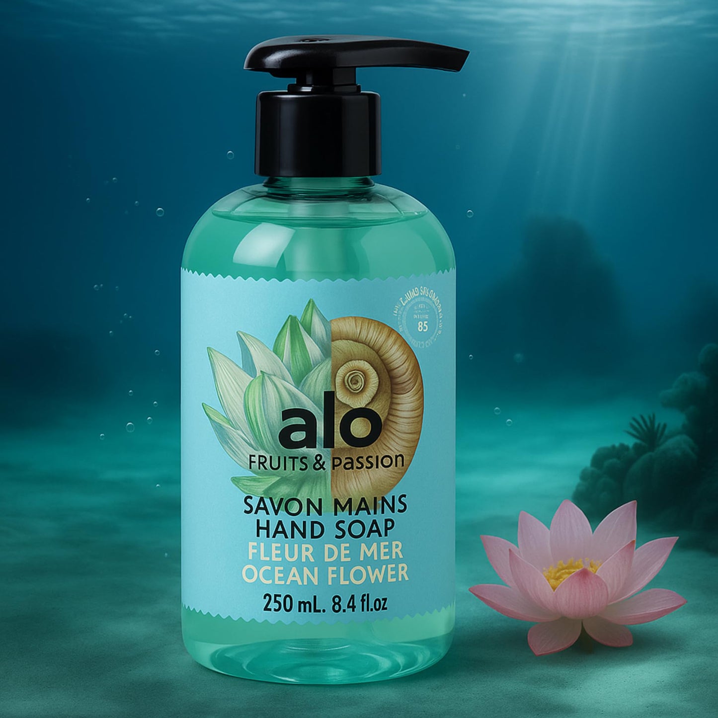 ALO Fruits & Passion Ocean Flower Travel Set - Hand Soap & Milky Foaming Bath Duo, 8.4 fl oz Each Beauty & Personal Care ALO FRUITS & PASSION