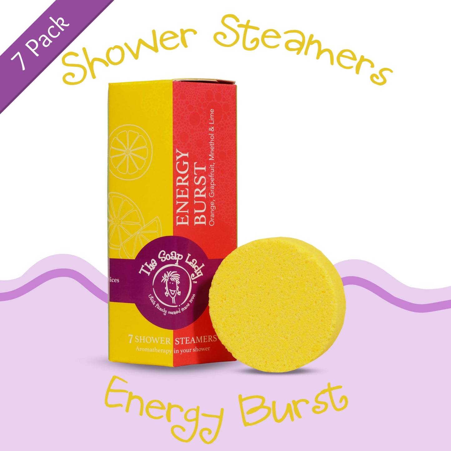 The Soap Lady Shower Steamers - Energy Burst - Orange, Grapefruit, and Lime - Qty 7 Beauty and Personal Care The Soap Lady
