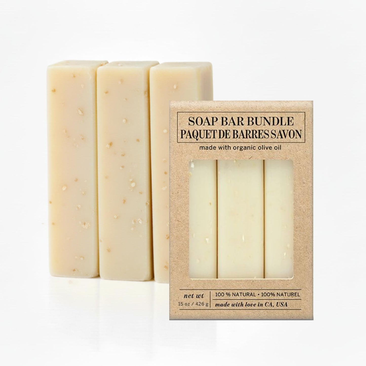Olivia Care Exfoliating Bar Soap Pack by - 100% Natural & Organic - Infused with Shea Butter & Oats - Deep Clean, Refreshing, Moisturizing & Hydrating Beauty & Personal Care Olivia Care