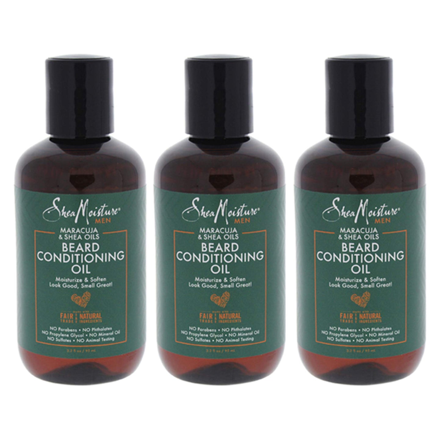 Maracuja and Shea Oils Beard Conditioning Oil by Shea Moisture for Men - 3.2 oz Beard Oil - (Pack of 3) Beauty and Personal Care Shea Moisture