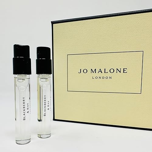 Jo Malone London Scent pairing Duo Blackberry & Bay + Peony & Blush Suede Sample Vial 0.05oz/ 1.5ml ea Beauty & Personal Care Jo Malone