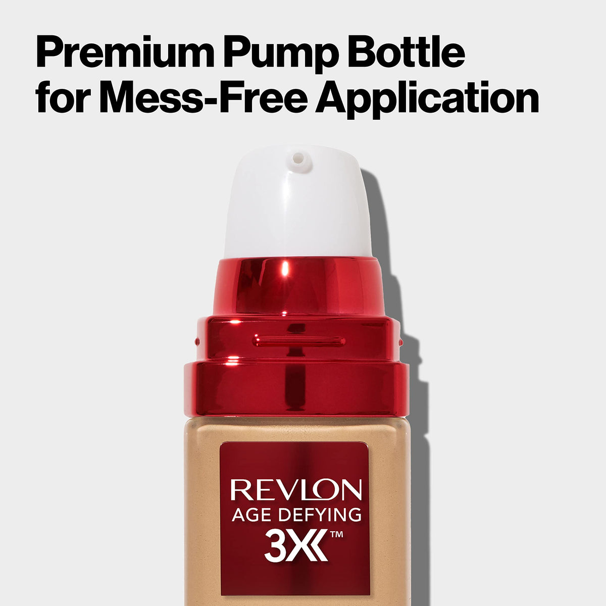 Revlon Age Defying 3X Makeup Foundation, Firming, Lifting and Anti-Aging Medium, Buildable Coverage with Natural Finish SPF 20, 055 Cool Beige, 1 fl Beauty & Personal Care REVLON