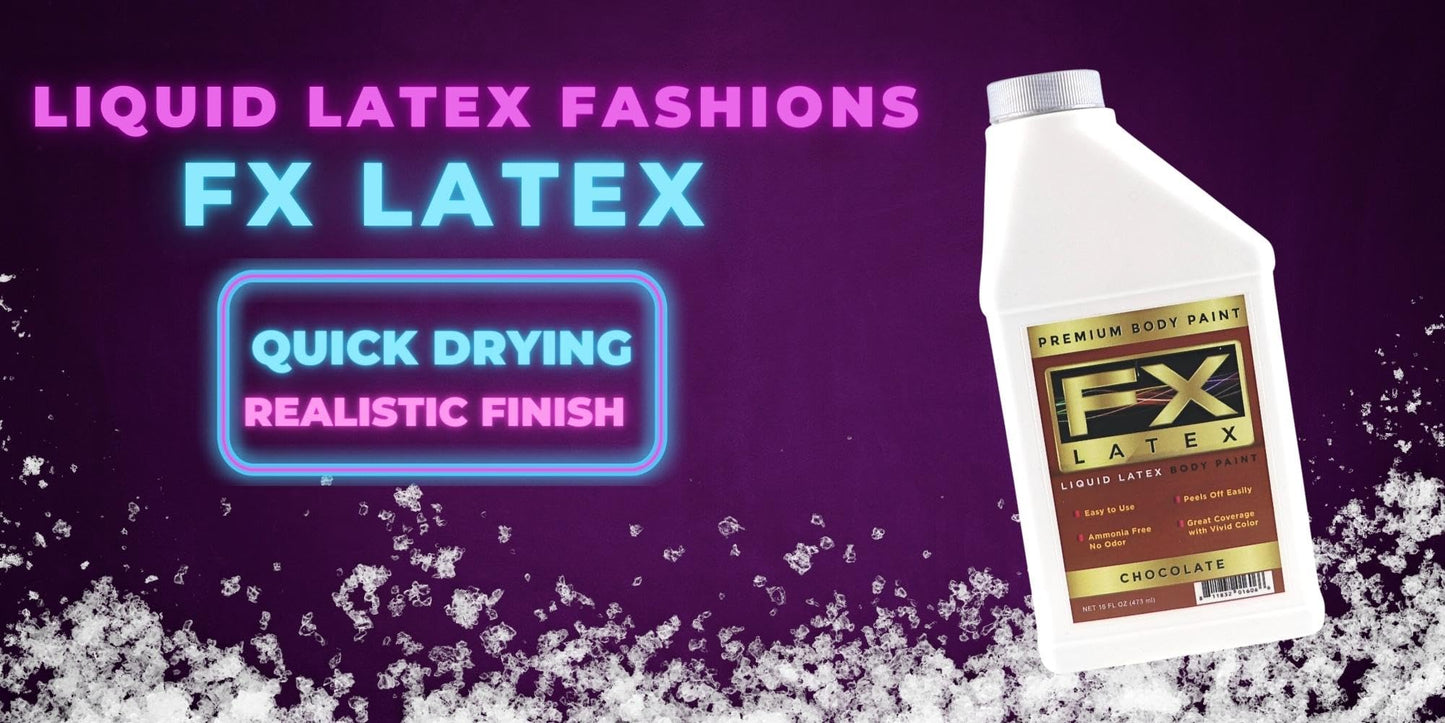 Liquid Latex - Face and Body Paint, Ammonia Free, Easy On and Off, Cosplay Makeup, Create Professional Monster, Zombie Arts 16 Oz (Chocolate) Beauty & Personal Care Liquid Latex Fashions