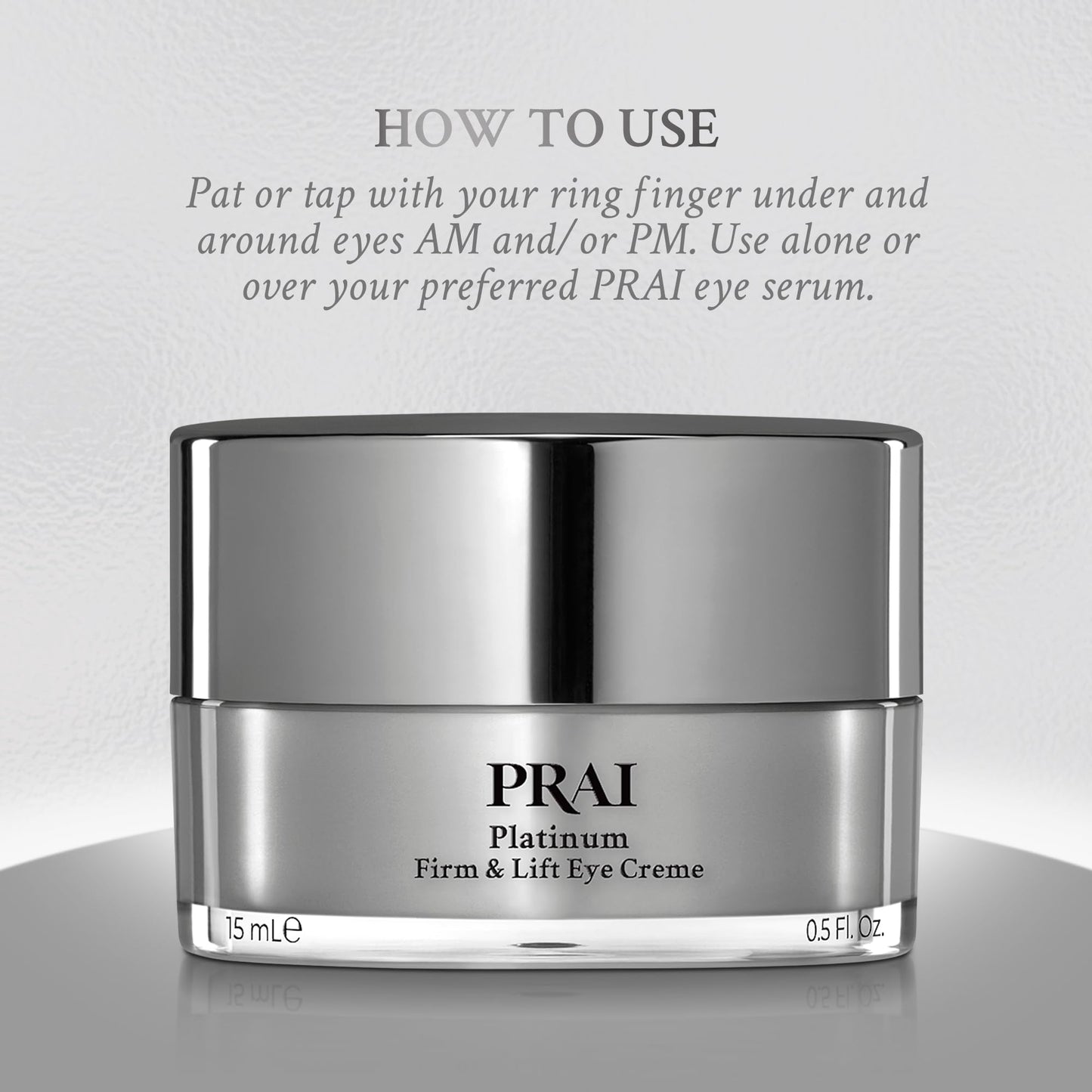 PRAI Beauty Platinum Firm and Lift Eye Creme - Tightening and Firming Eye Cream - Anti-Aging Under Eye Cream - Irritation Free - 0.5 Oz Beauty & Personal Care PRAI