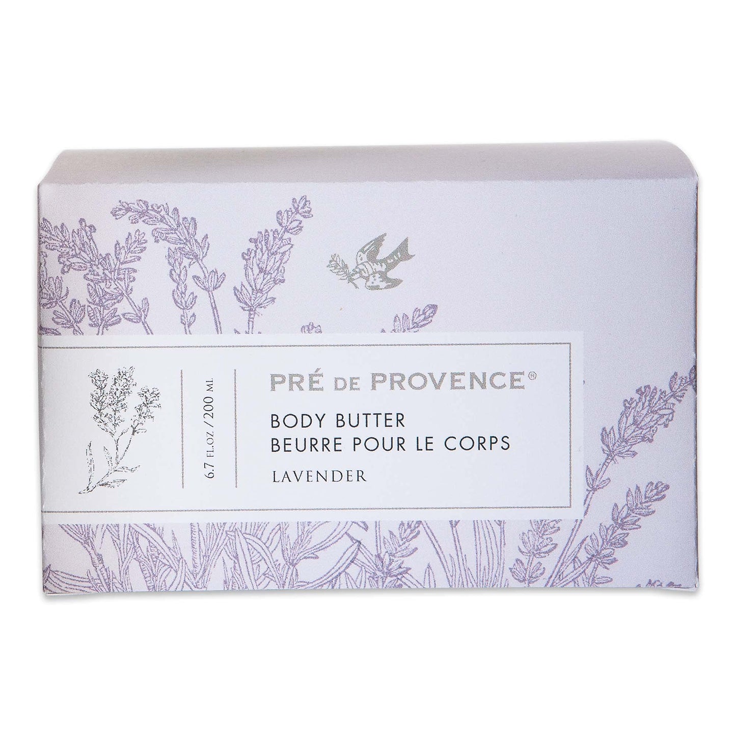 Pre de Provence Collection Shea Butter Enriched Body Butter Soothing & Hydrating Emollient Cream Body Moisturizer for Women, 6.7 Fl Oz, Lavender Beauty & Personal Care Pre de Provence