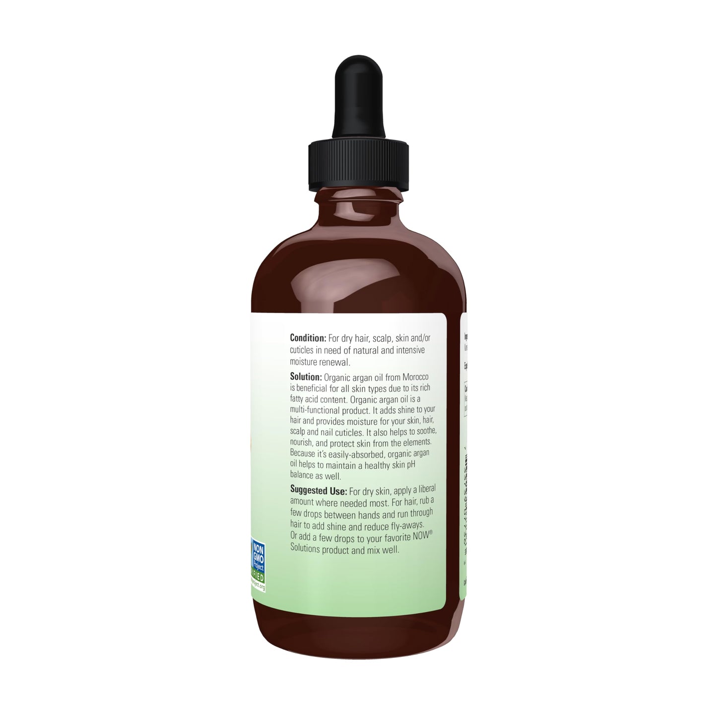NOW Foods Solutions, Organic Argan Oil, Certified Organic and 100% Pure, "Gold of Morocco" Multi-Purpose Oil, 4-Ounce Beauty & Personal Care NOW Foods