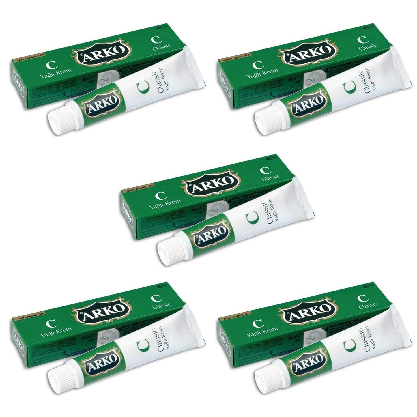 Arko Classic Oily Cream 20cc (5 Pack) Beauty & Personal Care Arko