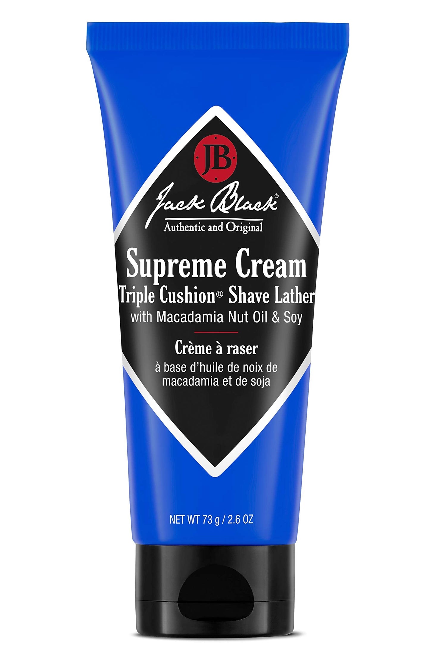 Jack Black Supreme Cream Triple Cushion Shave Lather - Shaving Cream Mens, Jack Black Shave Cream, 2.6 Fl Oz Beauty and Personal Care Jack Black
