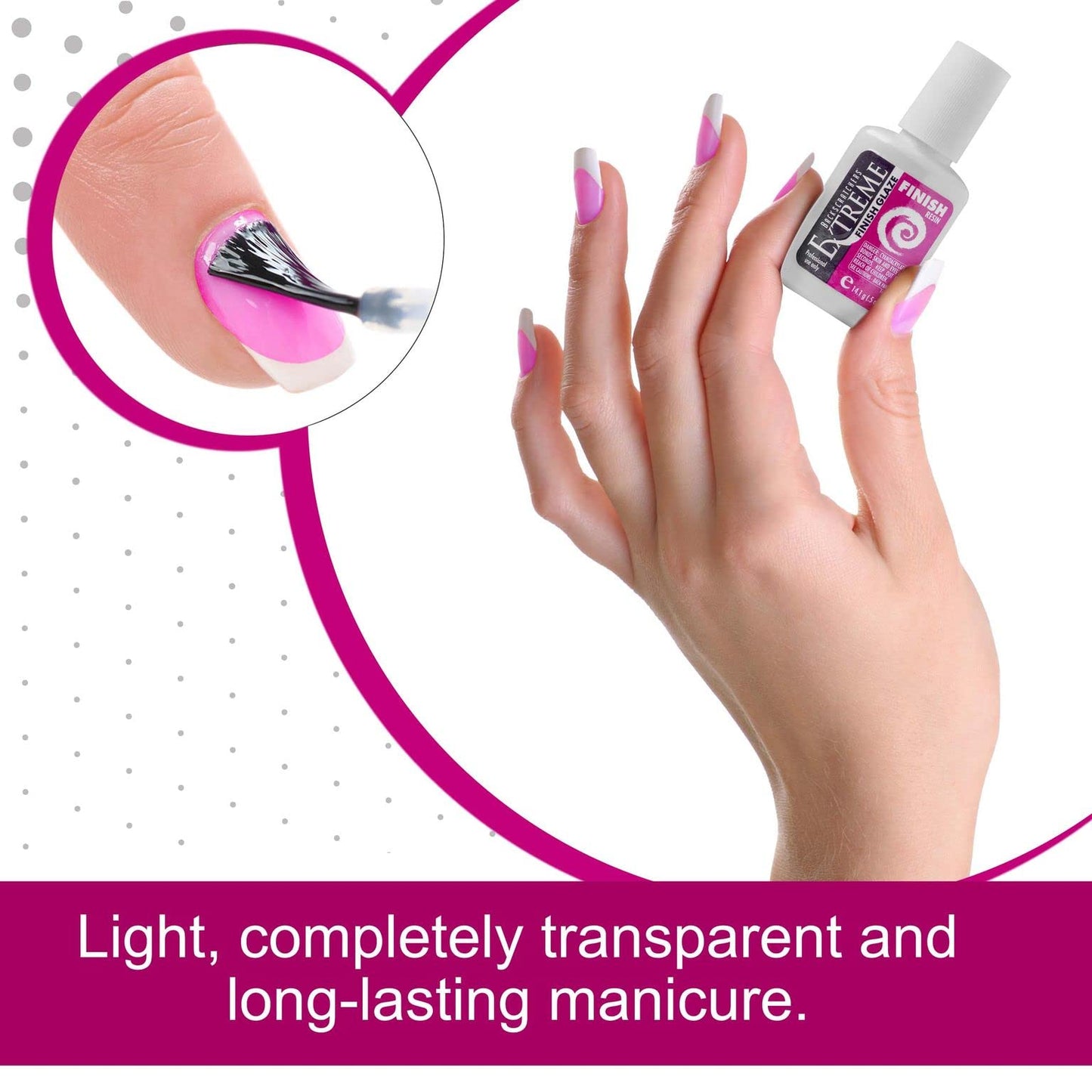 BACKSCRATCHERS Extreme Glaze - Coat Nails Resin For Acrylic Dipping Powder - Quick Dry Artificial Nail Tips Adhesive (Finish Glaze) Beauty & Personal Care BACKSCRATCHERS