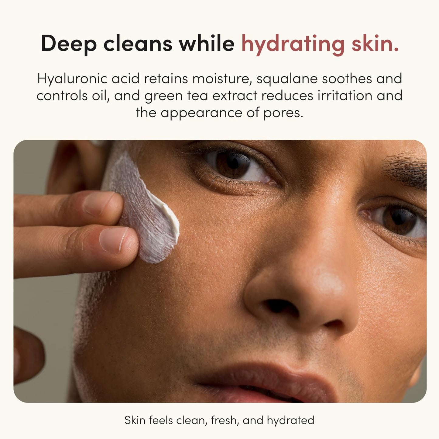 hims High Tide Hydrating Daily Cleanser - With Hyaluronic Acid & Squalane - Moisturizing, Non-Stripping Facial Cleanser - Gentle, pH Balanced Beauty & Personal Care HIMS & HERS