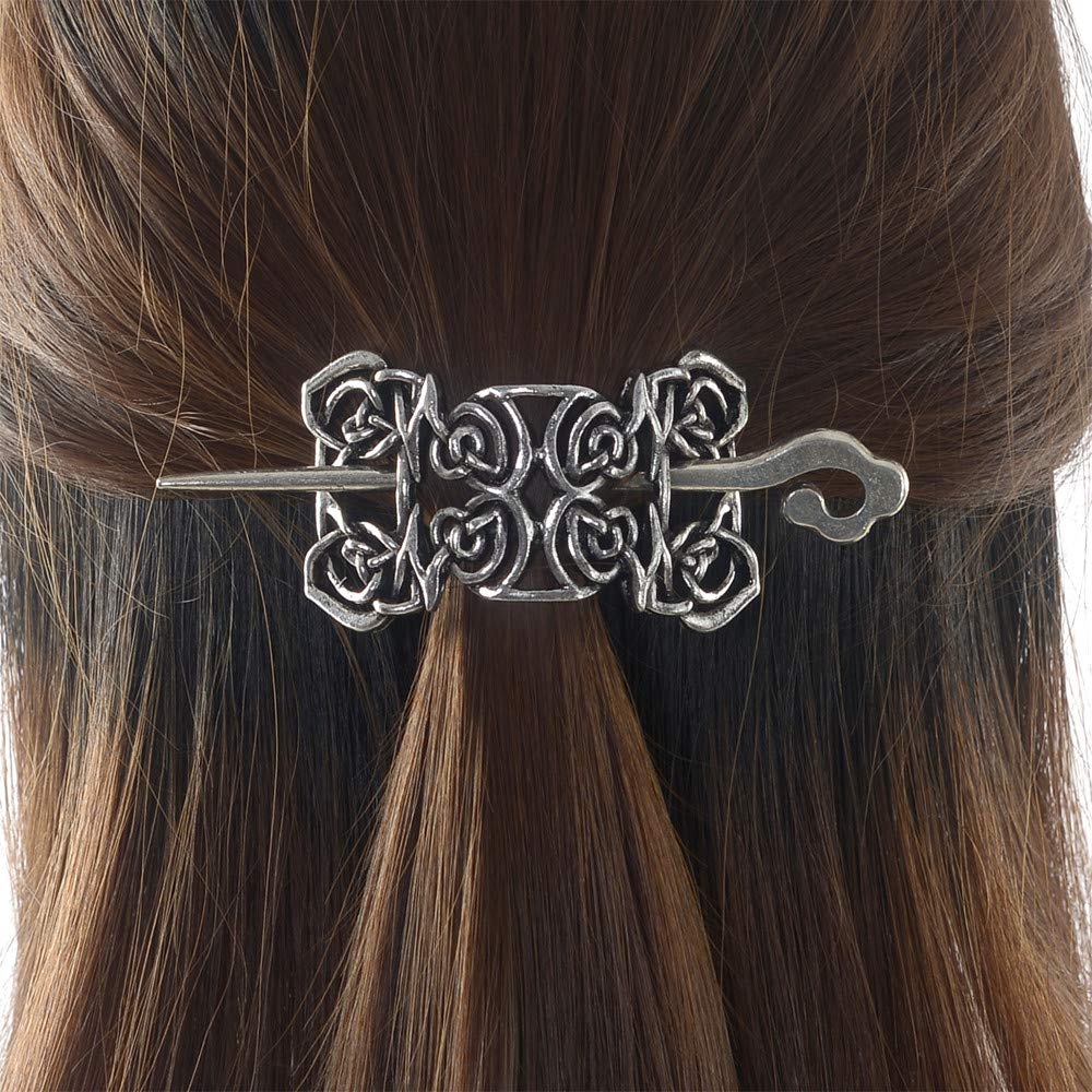 Viking Celtic Hair Sticks Hairpin-Viking Hair Clip Sticks for Long Hair Stick Slide Irish Hair Accessories Beauty & Personal Care LQQQL
