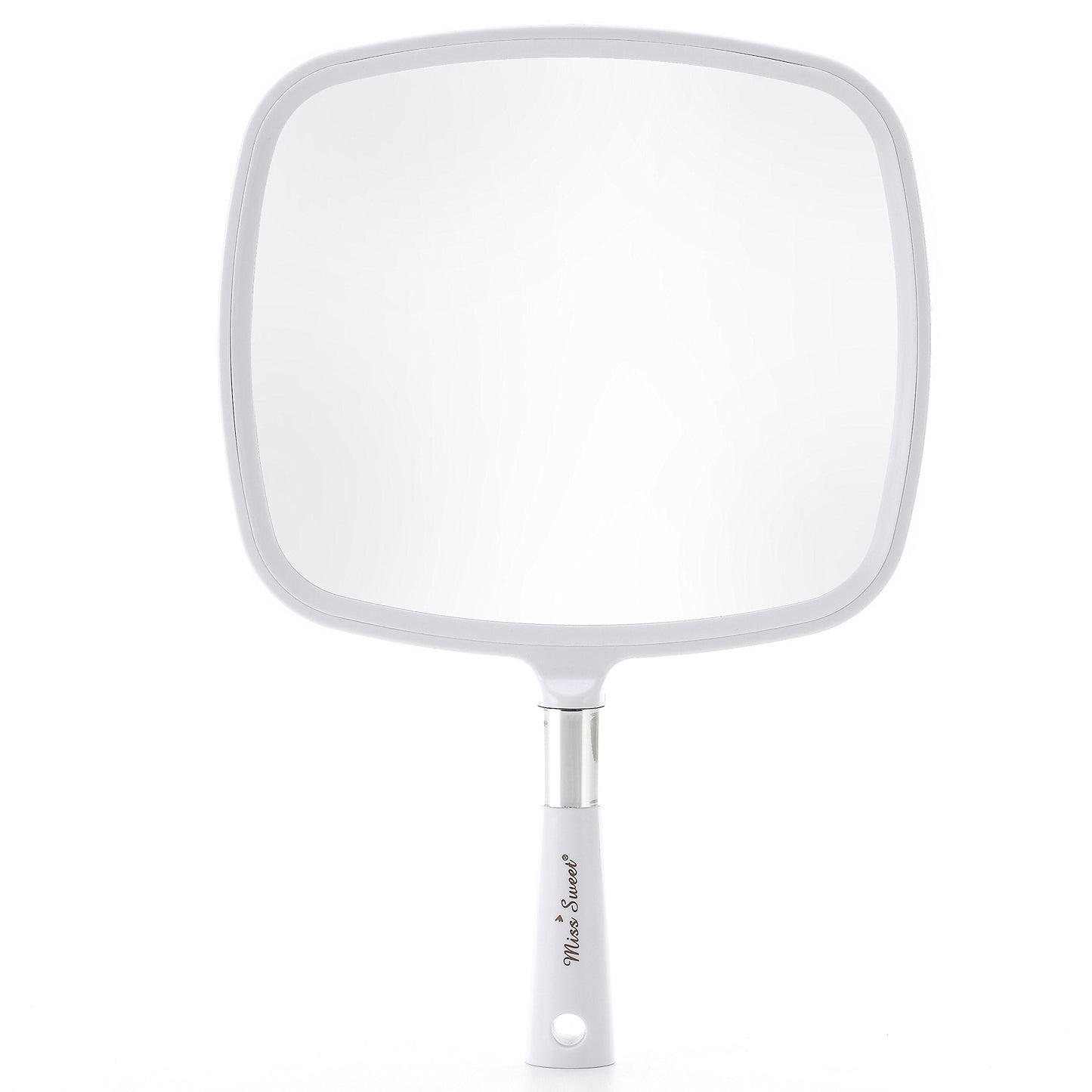 Miss Sweet Handheld Mirror Makeup Mirror 9inch*8inch (White) Beauty & Personal Care Miss Sweet