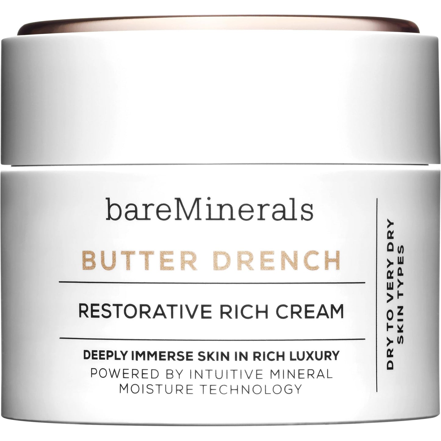 bareMinerals Butter Drench Restorative Rich Face Cream, Hydrating Face Lotion, Helps Skin Retain Moisture, Soothes Dry Skin, Non-Comedogenic, Vegan Beauty & Personal Care bareMinerals