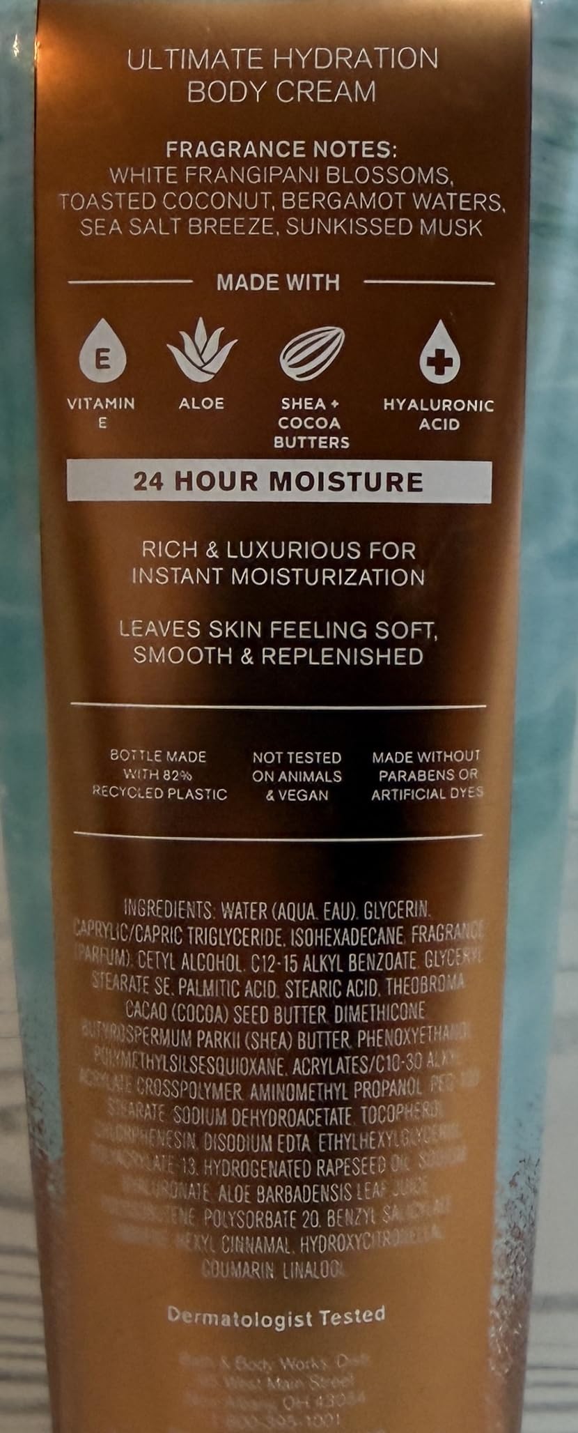 Bath & Body Works Women's At the Beach Ultimate Hydration Body Cream 8 Ounces Pack of 2 Beauty & Personal Care Bath & Body Works