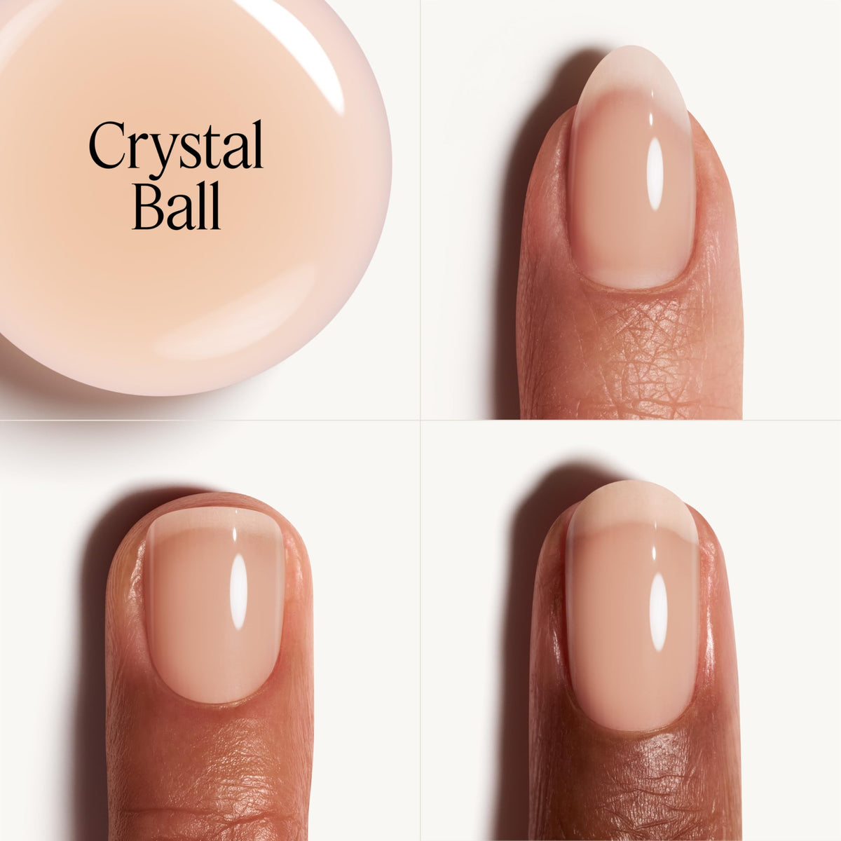 essie Nail Art Studio, Glass Nails, Translucent Nude Nail Polish, Vegan, Crystal Ball, 0.46 fl oz