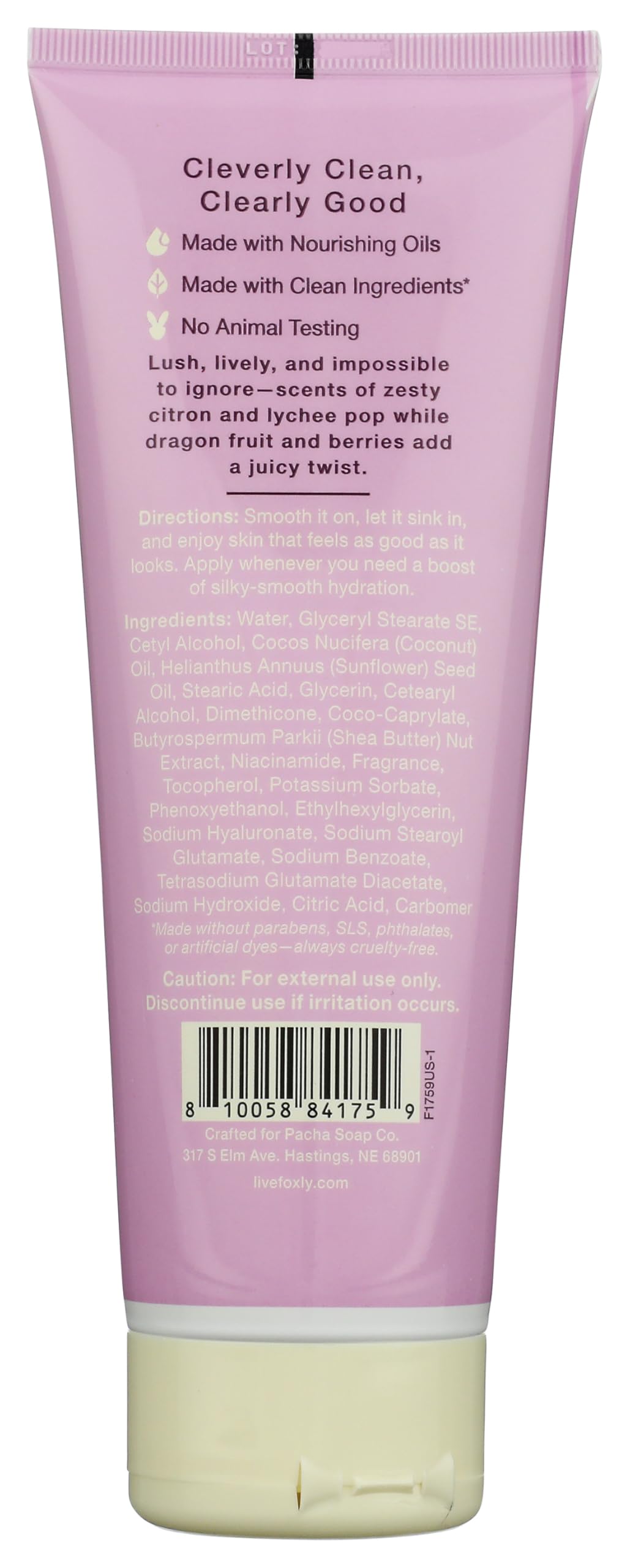 Foxly Dragon Fruit Body Lotion, 8 FZ Beauty & Personal Care Foxly